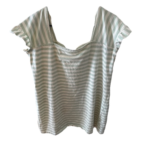 Free Assembly Dresses & Skirts - Free Assembly Womens Spring  MiniDress / Top Mint Beige Stripes L